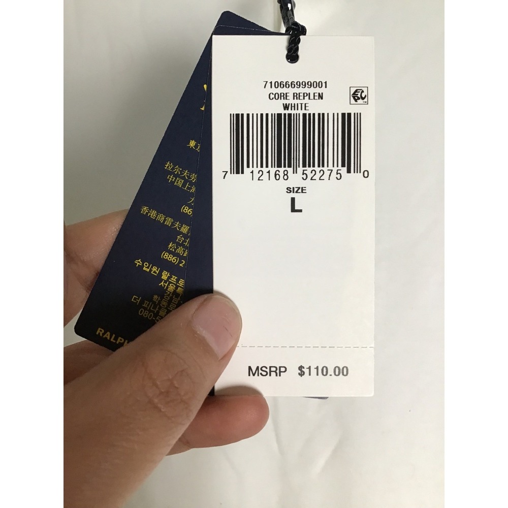 Polo Ralph Lauren Men's‎ White Core Replen Classic Fit T-Shirt NWT Size L - Picture 5 of 5